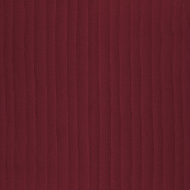 Printed Quilted Double Gauze Garnet / Garnet
